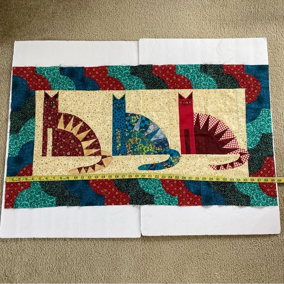 Handmade Quilted Cat Panel - Picture 10 of 11